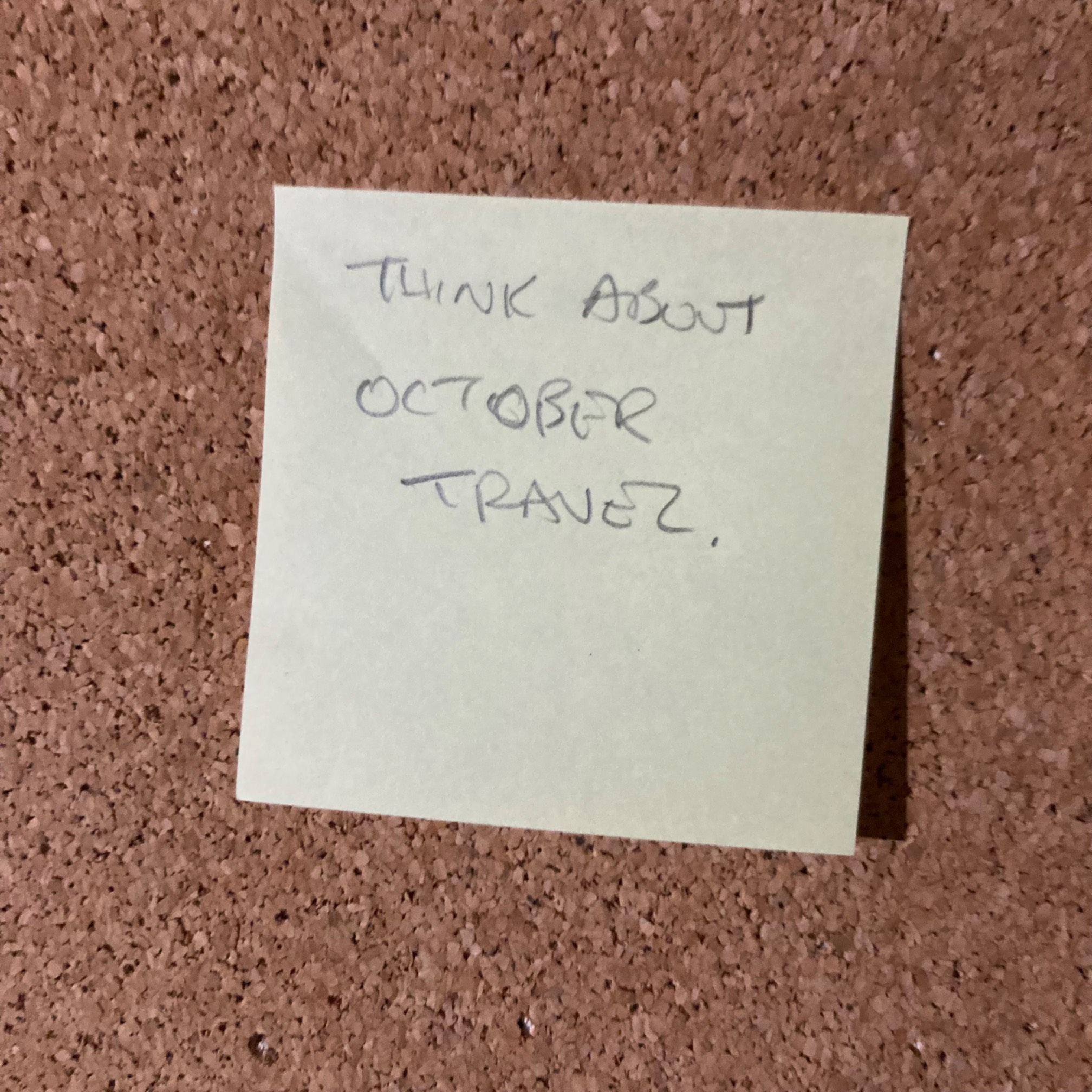 THINK ABOUT OCTOBER TRAVEL